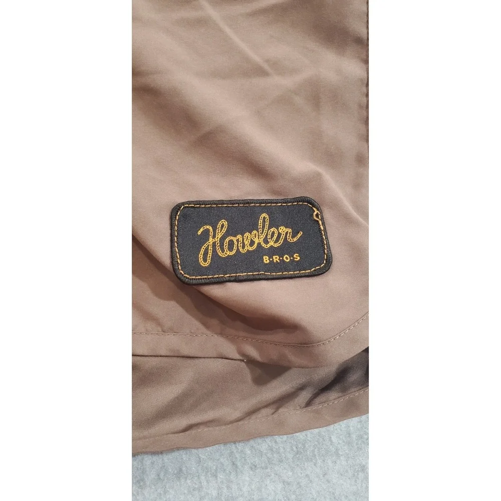 Howler Brothers Brown & Cream Floral Hybrid Shorts